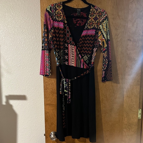 Multicolor Patterned Dress - Picture 1 of 2